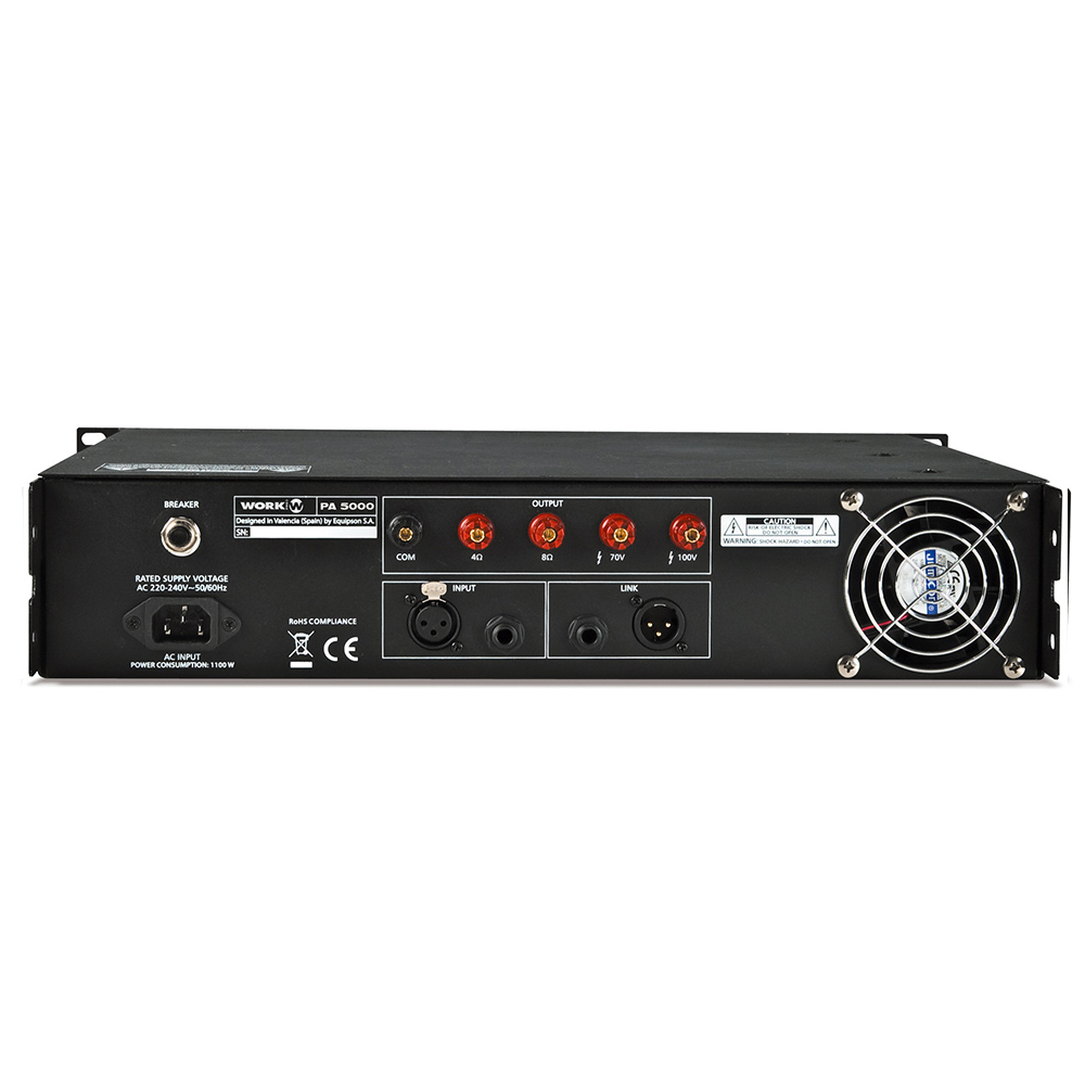 WORK POWER AMPLIFIER 480W 100V 4-8Ω