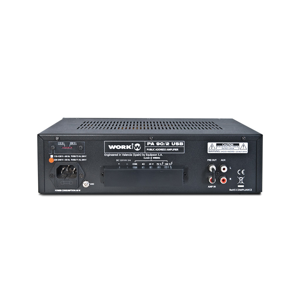 WORK MIXER AMPLIFIER 3 INPUTS 30W WITH USP PLAYER