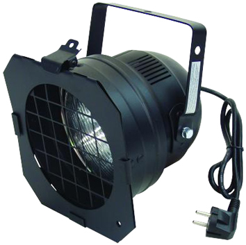 EUROLITE PAR-56 HOUSING WITH SILICONE CABLE AND OPEN CABLE ENDS BLK