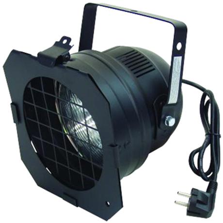 EUROLITE PAR-56 HOUSING WITH SILICONE CABLE AND OPEN CABLE ENDS BLK