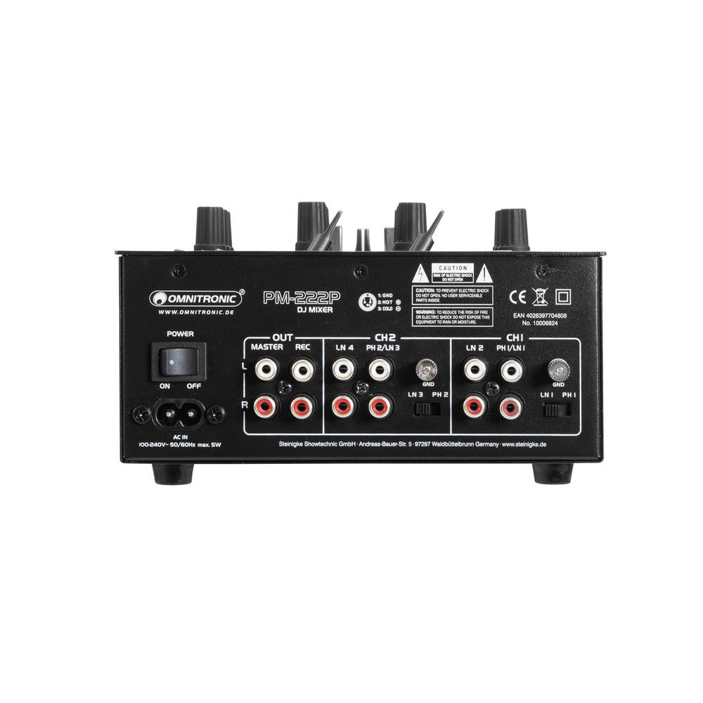 OMNITRONIC ΔΙΚΑΝΑΛΟΣ ΜΙΚΤΗΣ ΜΕ 2ΧLΙΝΕ ΙΝ 2ΧPHONO MP3 PLAYER