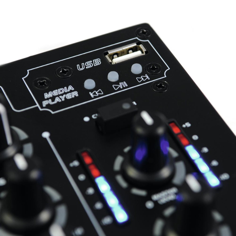 OMNITRONIC DJ MIXER 3 CHANNEL WITH MP3 PLAYER