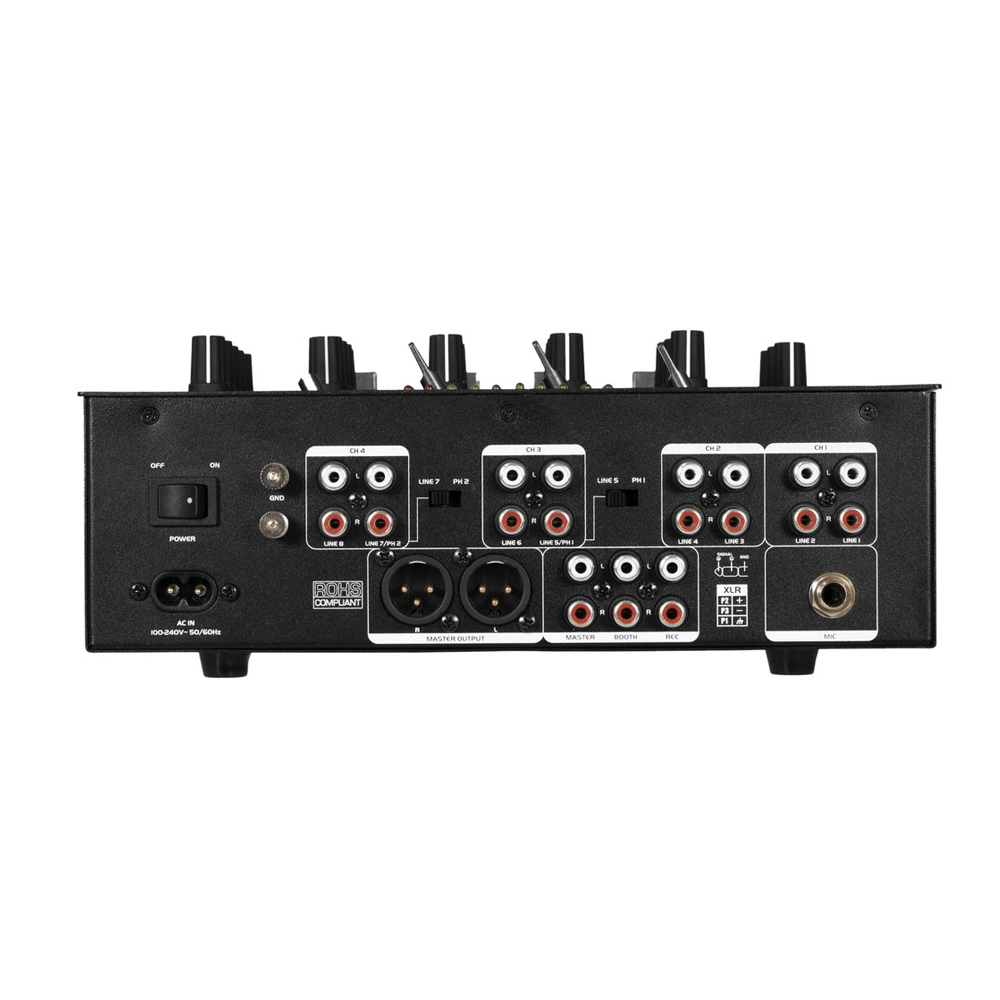 OMNITRONIC 4 CHANNEL DJ MIXER WITH BLUETOOTH & USB PLAYER