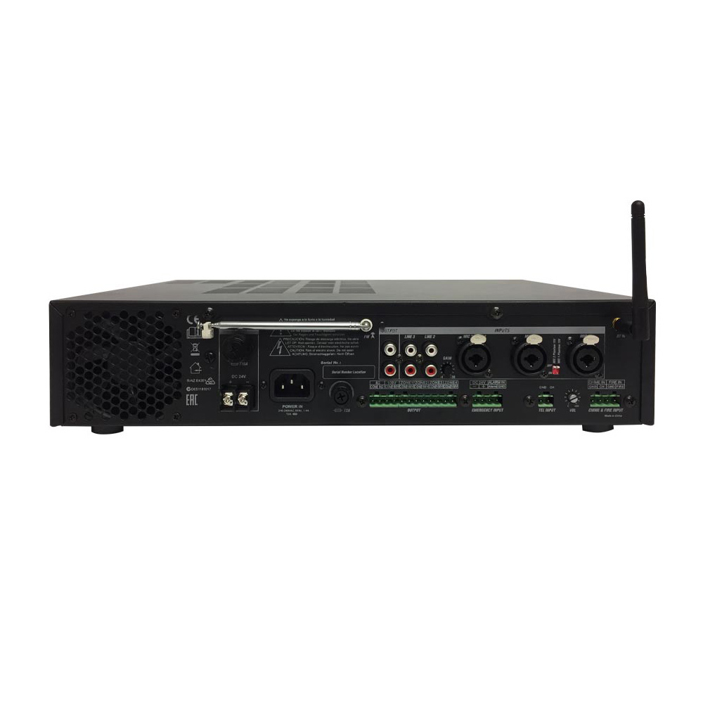 MARK ΟΛΟΚΛΗΡΩΜΕΝΟΣ ΕΝΙΣΧΥΤΗΣ 120W/4 ΖΩΝΕΣ USB/SD/FM/BLU