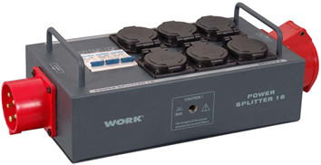 WORK 3-ΦΑΣΙΚΟ 16Α SPLITTER ME 6 SCHUKO ME ΑΣΦΑΛΕΙΕΣ