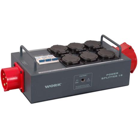 WORK 3-ΦΑΣΙΚΟ 16Α SPLITTER ME 6 SCHUKO ME ΑΣΦΑΛΕΙΕΣ