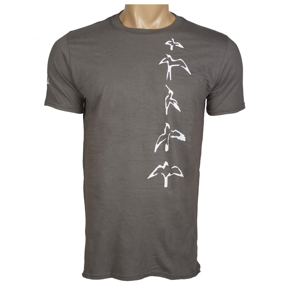 PRS GUITARS PRS CHARCOAL BIRDS T-SHIRT - LARGE