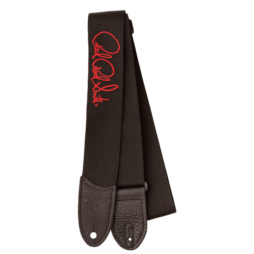 PRS GUITARS GUITAR BELT POLY STRAP BLACK/RED SIGNATURE