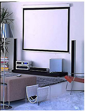 ADEO MOTORIZED PROJECTION SCREEN 4:3 350x273