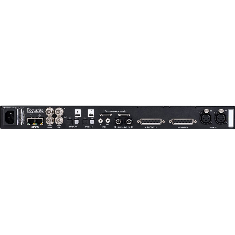 FOCUSRITE-PRO 58IN/64OUT THUNDERBOLT 3 AND PRO TOOLS