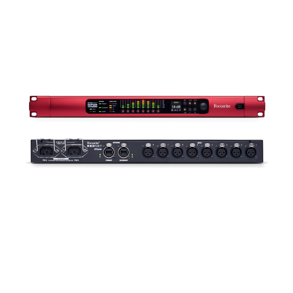 FOCUSRITE-PRO 8-CHANNEL REMOTE MIC PRE WITH REDUNDANT NETWORK
