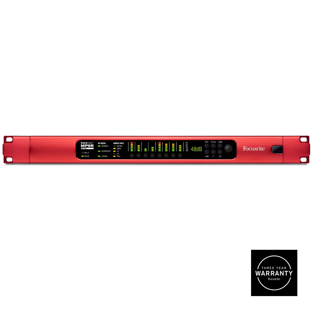 FOCUSRITE-PRO 8-CHANNEL REMOTE MIC PRE WITH REDUNDANT NETWORK