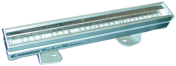 COEMAR MULTICOLORLED BAR, 3CH, 50 LED ,50 CM SYMMETRICAL REFLECTOR ,ΙP20 SATINE ALUMINIUM, 19 WATT,