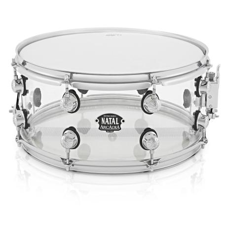 NATAL ARCADIA ACRYLIC 13x6,5 SNARE DRUM TRANSPARENT