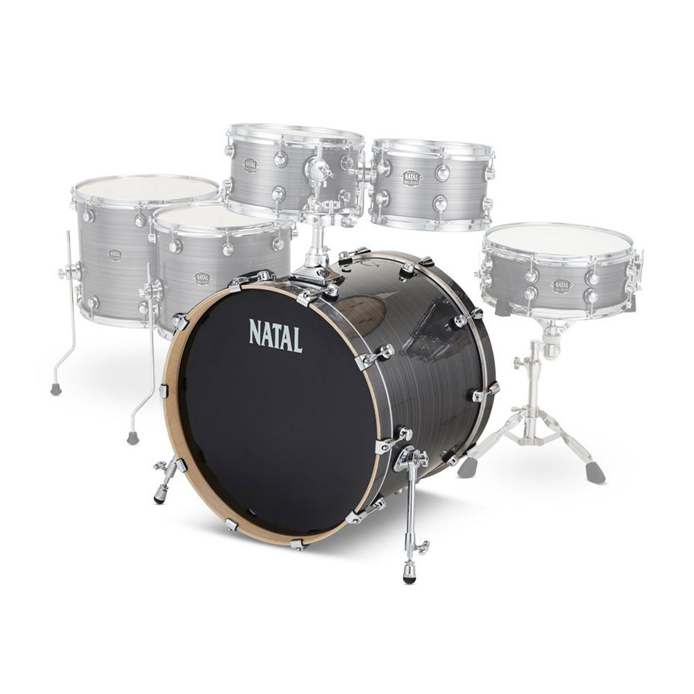 NATAL ARCADIA FLOOR BASS DRUM  22'' X 18''  GREY STRATA