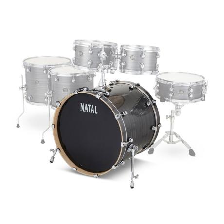 NATAL ARCADIA FLOOR BASS DRUM  22'' X 18''  GREY STRATA