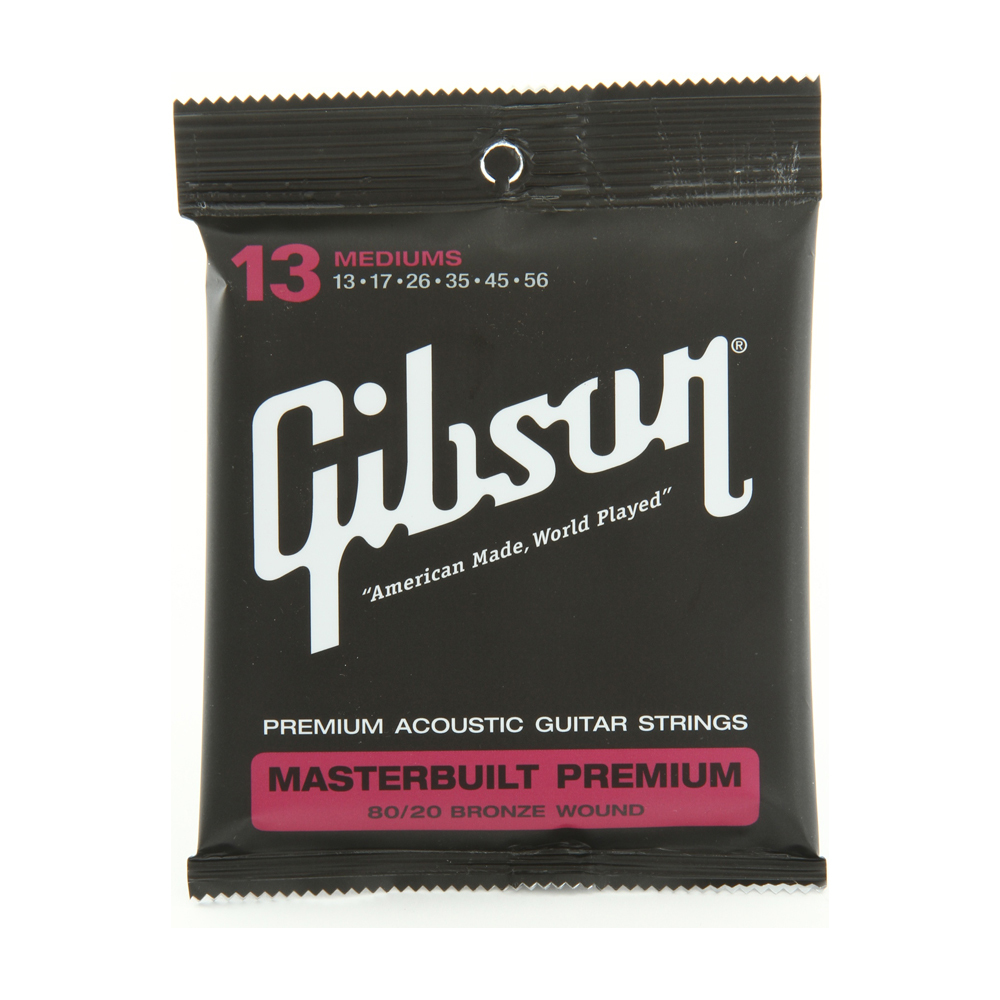 GIBSON ACOUSTIC GUITAR STRINGS MASTERBUILT PREMIUM 80/20.013.056