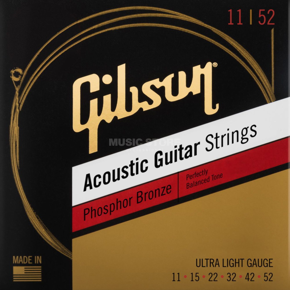 GIBSON GIBSON STRINGS FOR ACOUSTIC PH. BRZ UL (011-052)
