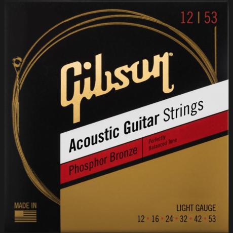 GIBSON GIBSON STRINGS FOR ACOUSTIC PH. BRZ LIGHT (012-053)