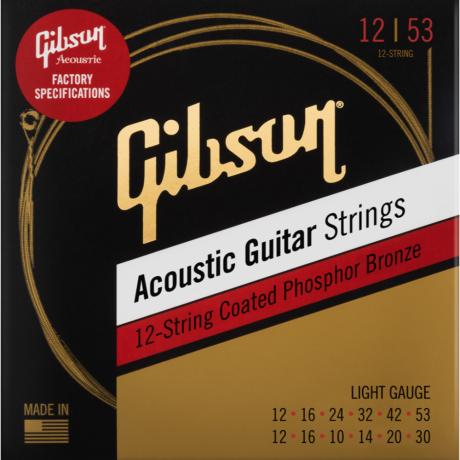 GIBSON GIBSON STRINGS FOR ACOUSTIC COATED PH. BRZ L (012-053)