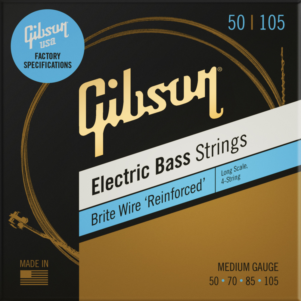 GIBSON ΣΕΤ ΧΟΡΔΕΣ ΜΠΑΣΟΥ BRITEWIRE LONGSCALE MED 050-105