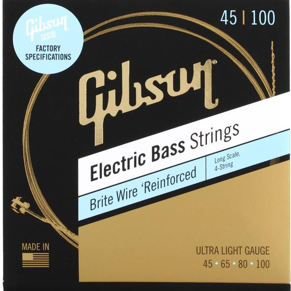 GIBSON ΣΕΤ ΧΟΡΔΕΣ ΜΠΑΣΟΥ BRITEWIRE LONGSCALE UL (045-100)