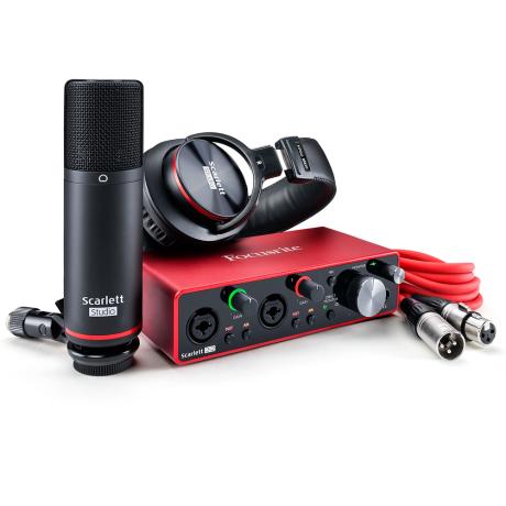 FOCUSRITE ΚΑΡΤΑ ΗΧΟΥ 2I2 3ND GEN+ ΜΙΚΡΟΦΩΝΟ + ΑΚΟΥΣΤΙΚΑ