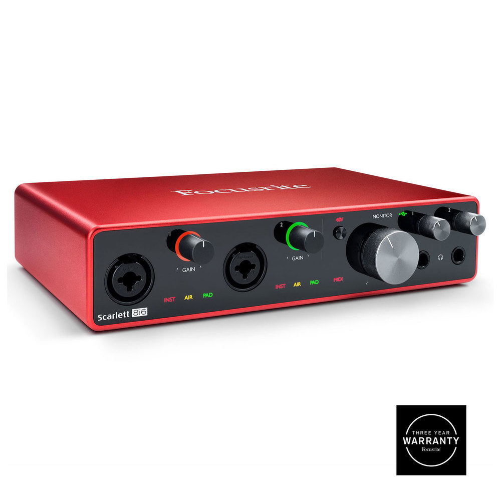 FOCUSRITE USB AUDIO INTERFACE 8IN/6OUT