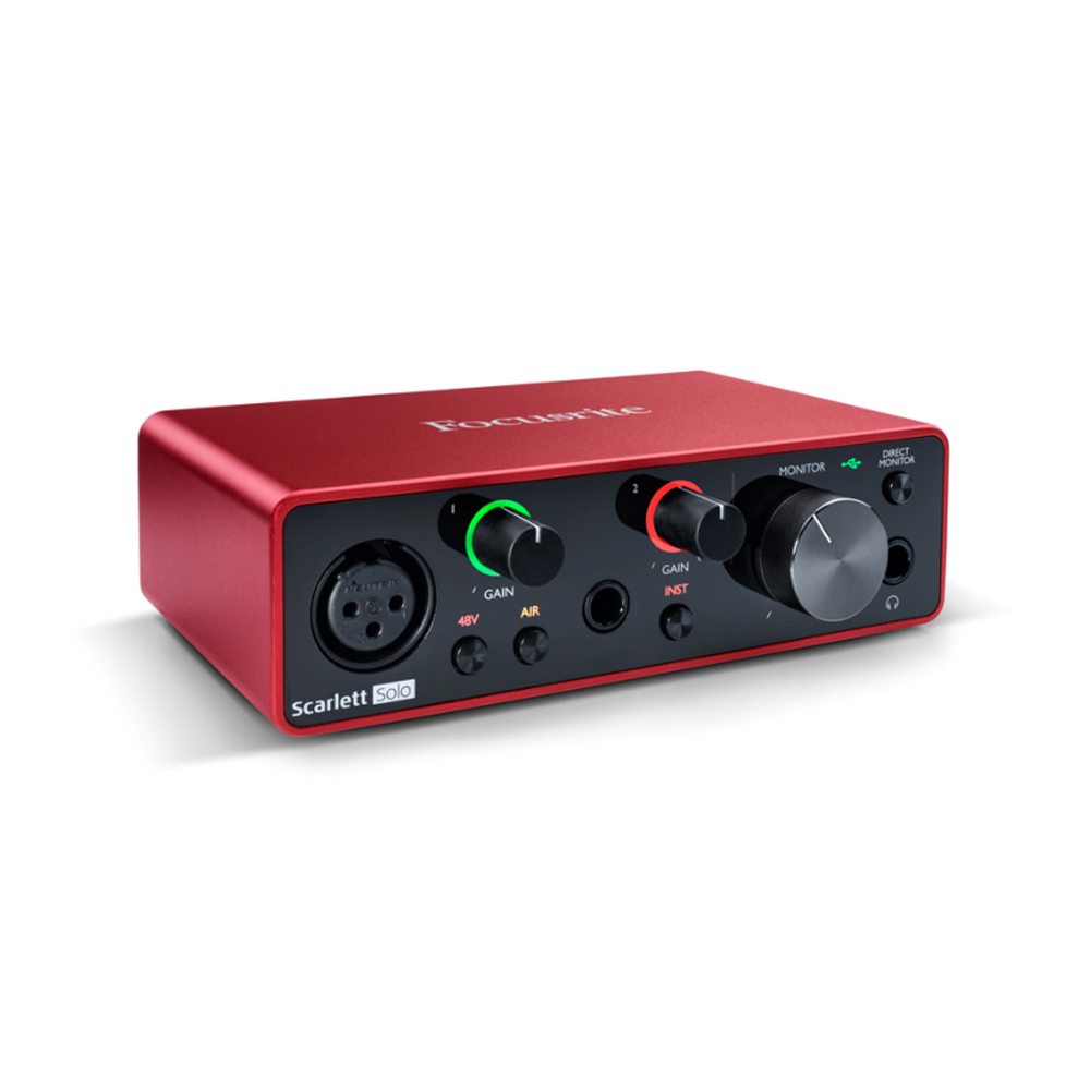 FOCUSRITE ΚΑΡΤΑ ΗΧΟΥ SOLO 3ND GEN+ ΜΙΚΡΟΦΩΝΟ + ΑΚΟΥΣΤΙΚΑ