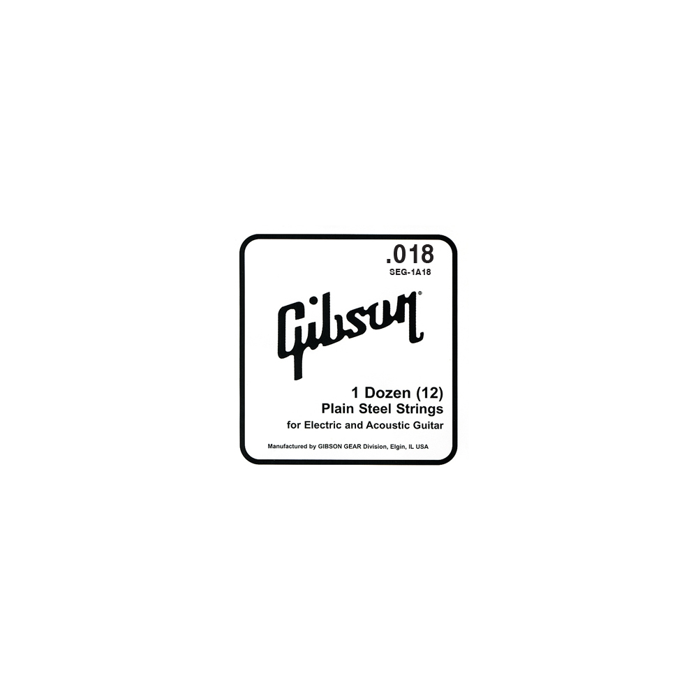 GIBSON PLAIN STEEL STRING 018/12 TEM
