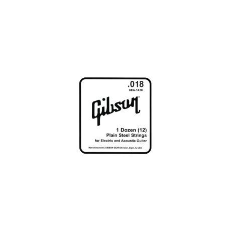 GIBSON PLAIN STEEL STRING 018/12 TEM