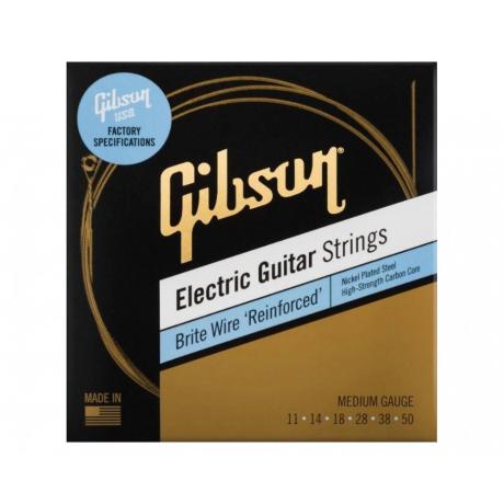 GIBSON STRINGS FOR ELECTRIC  BRITE WIRES REINFORCED .011-.050