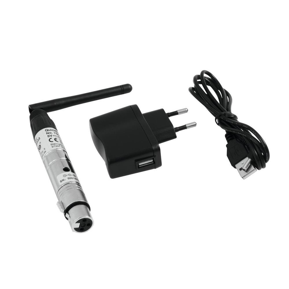 EUROLITE Set QuickDMX 1x transmitter + 4x receiver