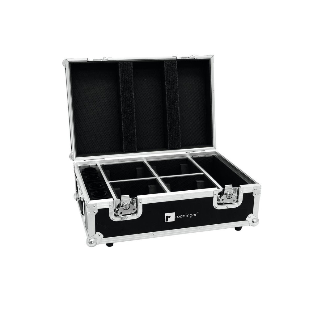 EUROLITE FLIGHTCASE + 4X AKKU TL-3 TRUSSLIGHT QUICKDMX WITH CHARGING FUNCTION