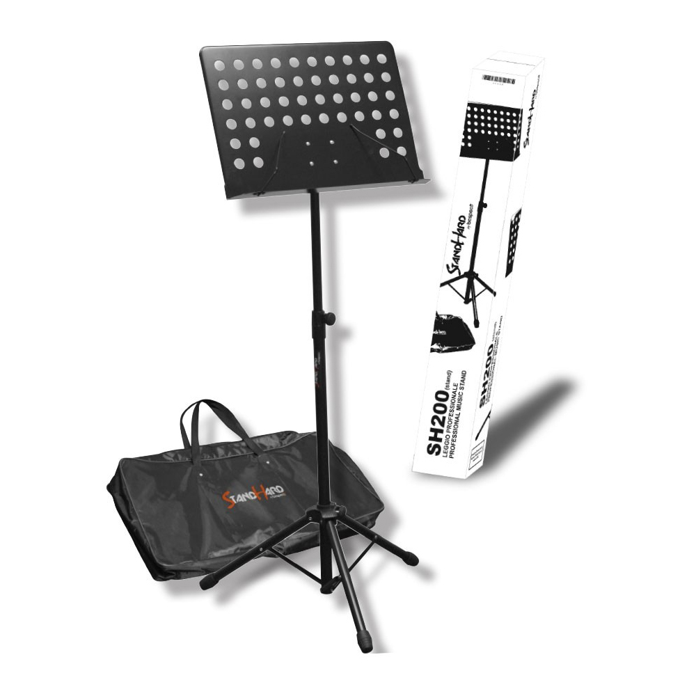 BESPECO MUSIC STAND BLACK WITH CASE