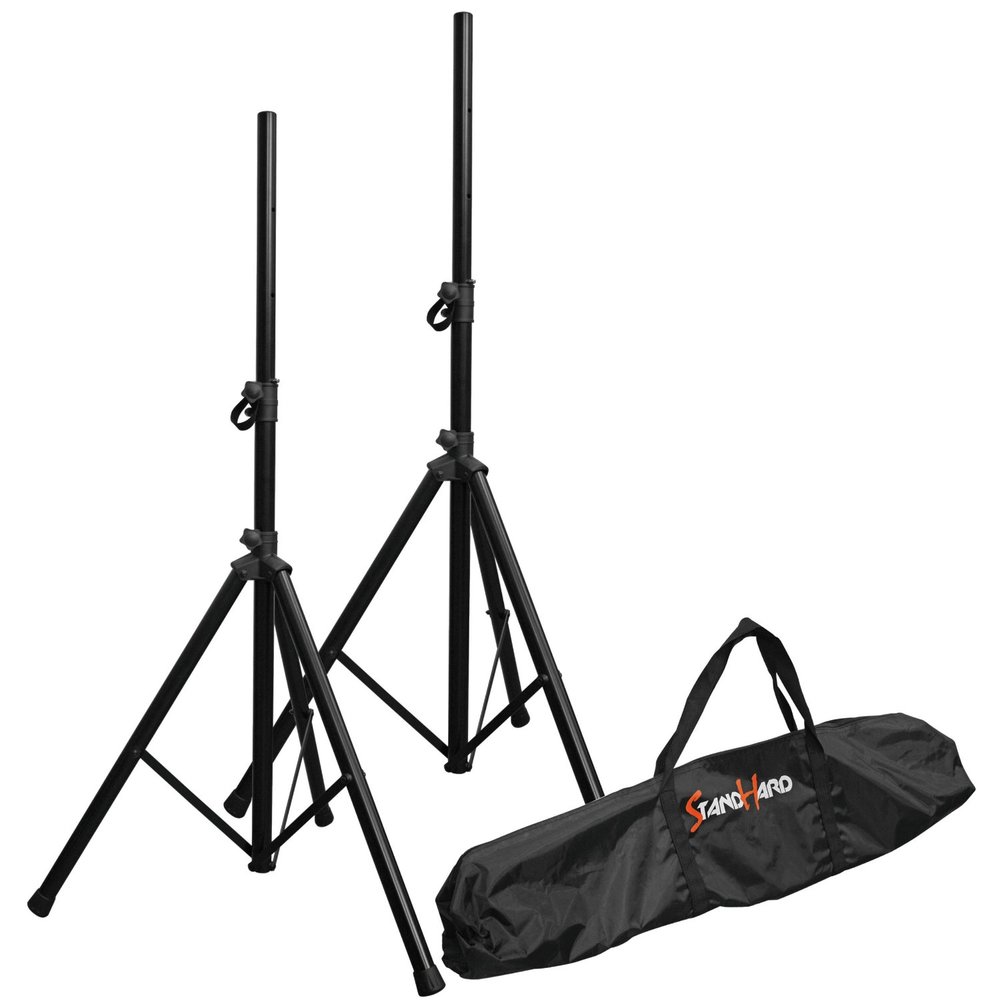 BESPECO PAIR OF SPEAKER STANDS WITH  35mm POLE