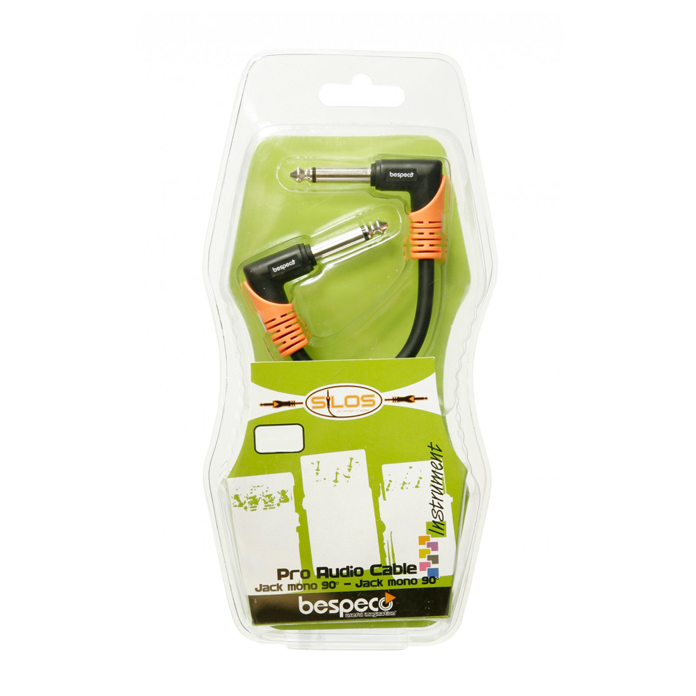 BESPECO SET PATCH CABLES 0.15m JACK TO JACK ANGLE (3pcs)