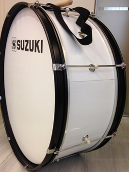 SUZUKI STUDENT BASS MARCHING DRUM 24''x8.5''x8-LUG W/DRUM