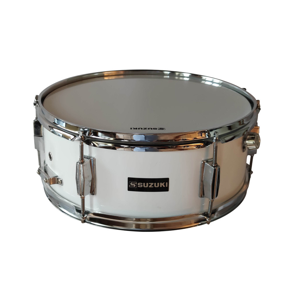 SUZUKI 14''x5.5''x6 LUGS SNARE DRUM W/SLING & STICKS w