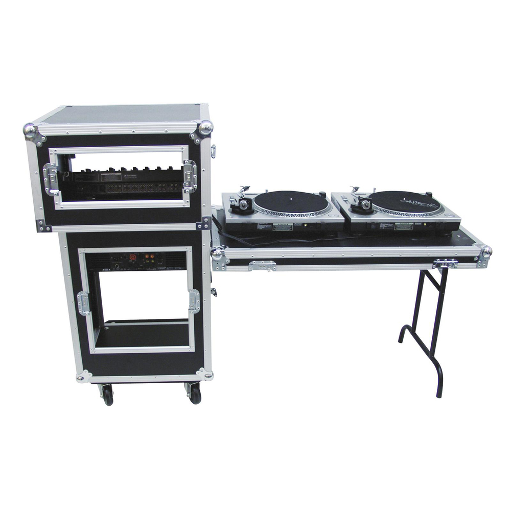 OMNITRONIC RACK 16U ΜΕ ΑΠΟΣΠΩΜΕΝΑ ΚΑΠΑΚΙΑ, ΡΟΔΕΣ, ΤΡΑΠΕΖΙ