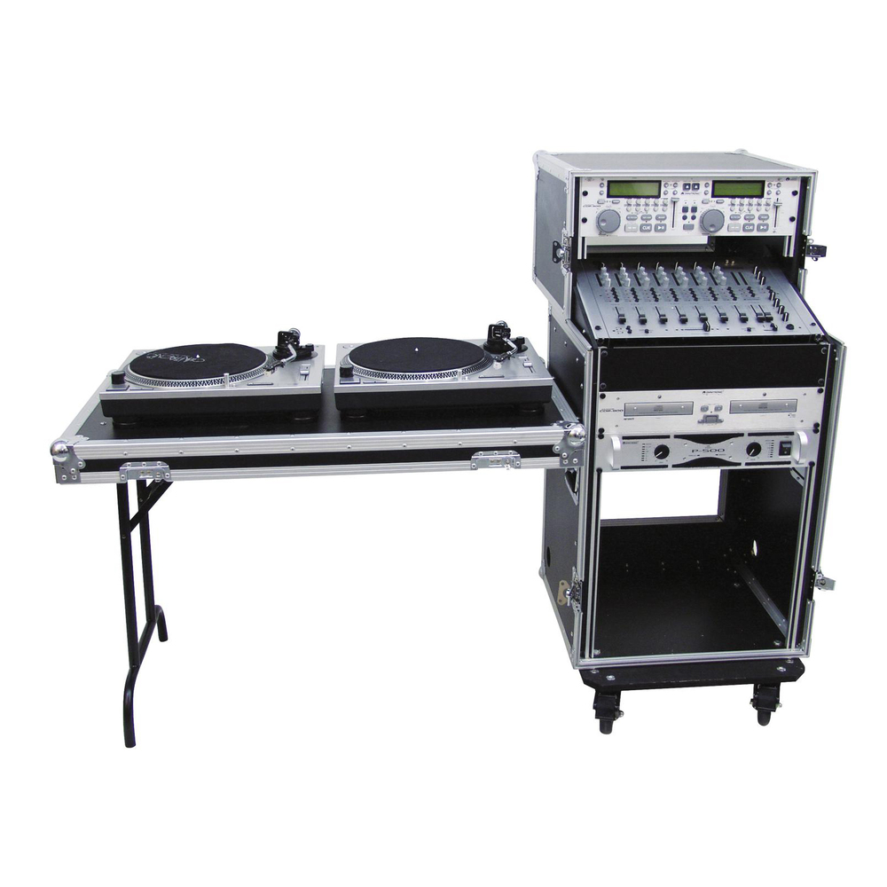 OMNITRONIC RACK 16U ΜΕ ΑΠΟΣΠΩΜΕΝΑ ΚΑΠΑΚΙΑ, ΡΟΔΕΣ, ΤΡΑΠΕΖΙ