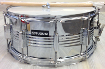 SUZUKI SNARE DRUM 14''x6.5''x10-lug, METAL SHELL