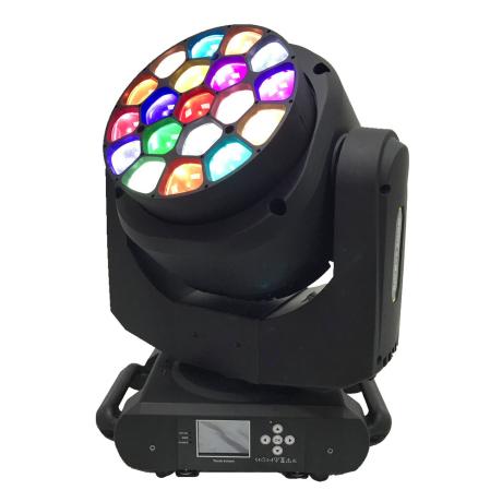 PLS LED ΚΙΝΗΤΗ ΚΕΦΑΛΗ RGBW ZOOM WASH 4-60 DEG 19X15W
