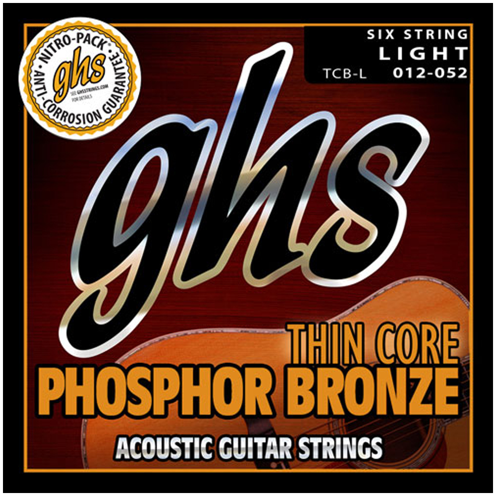 GHS ACCOUSTIC GUITAR STRINGS SET THIN CORE PH. BRONZE LIGHT 012-052