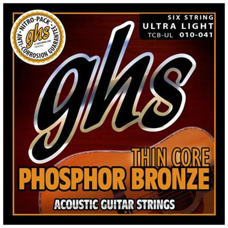 GHS ΣΕΤ ΧΟΡΔΕΣ THIN CORE PH. BRONZE UL. LIGHT 010-041