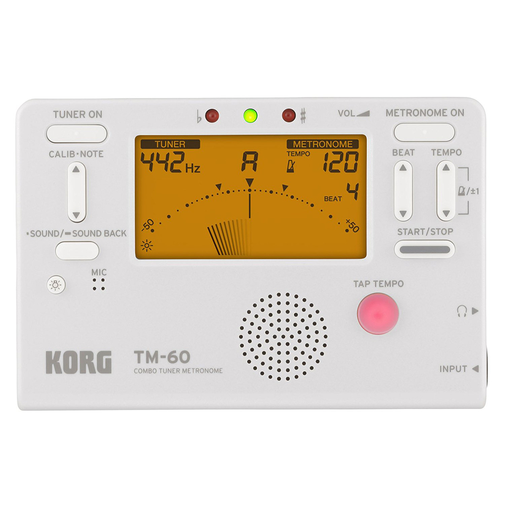KORG DIGITAL TUNER/METRONOME WHITE