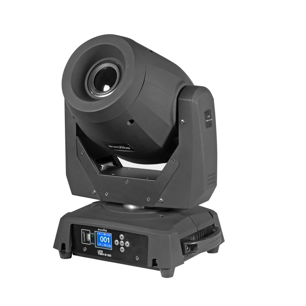 EUROLITE LED COB 200W (CW) MOVING HEAD SPOT  10 DEGREES   7 ROTATING GOBOS  8COLORS