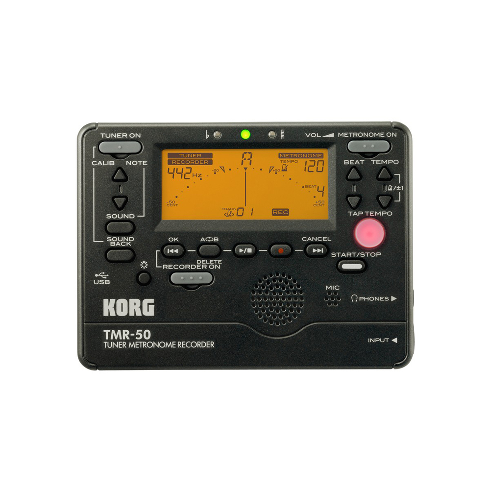 KORG DIGITAL TUNER/METRONOME RECORDER BLACK