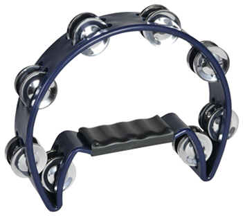 DIMAVERY TN-2 TAMBOURINE PLASTIC BLUE
