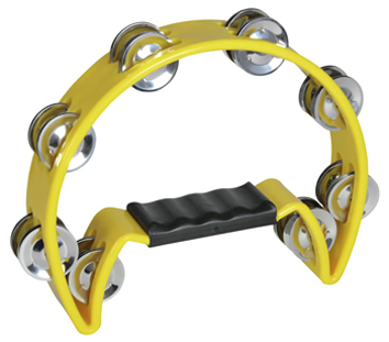 DIMAVERY TN-2 TAMBOURINE PLASTIC YELLOW